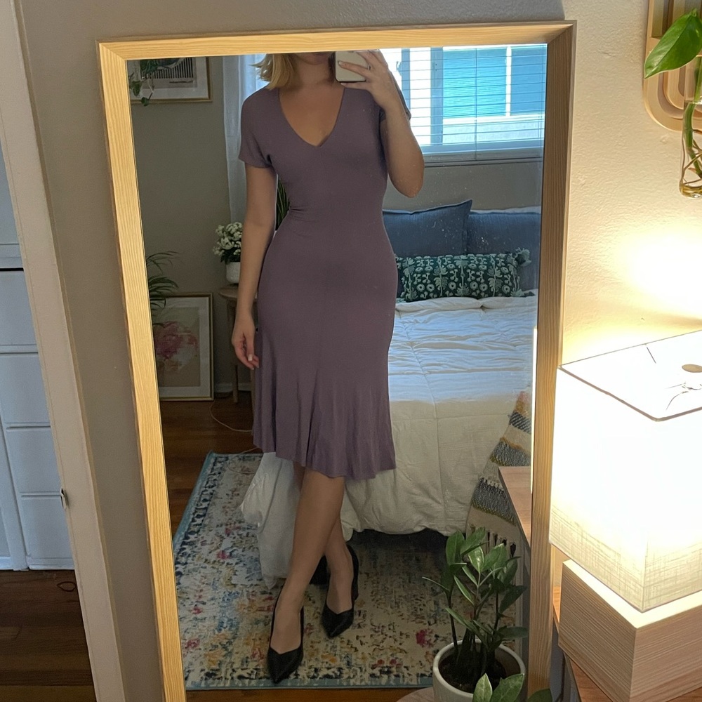 Barney’s New York size 6 purple swing dress - vintage